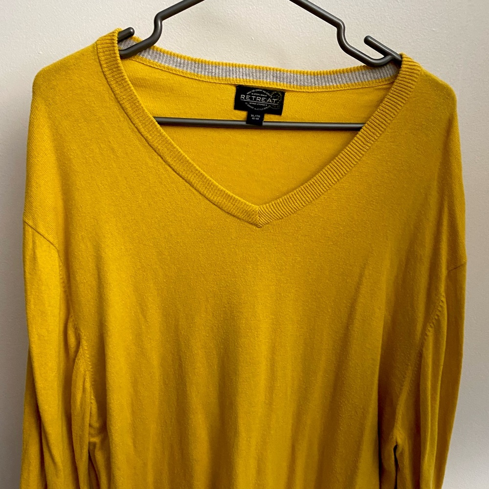 Yellow knit sweater